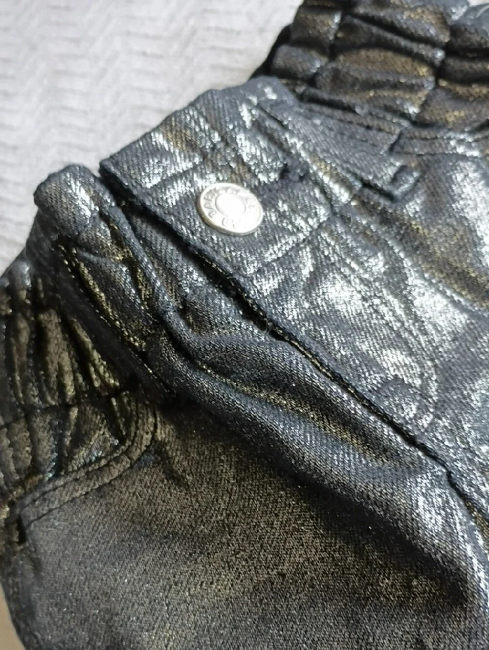 GAP Shiny Metallic Black Toddler Pants